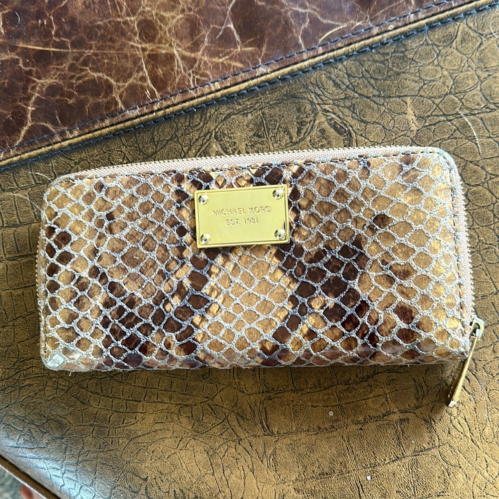 Michael Kors Python Print Suede And Leather - image 2